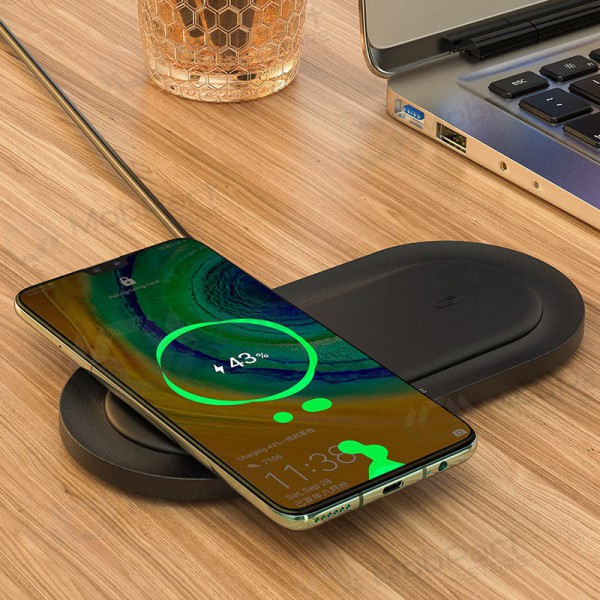 Charger wireless Borofone BQ7 Prominent Dual (10W) (black)