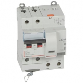 Residual current circuit breaker with automatic switch Legrand 411158 (2P, 16A, C, 30mA, 10kA, AC)