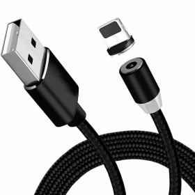 USB cable Magnetic Lightning 1.0m (black)