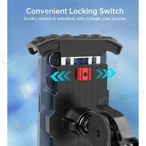 Telefono laikiklis dviračiui Choetech H067 black