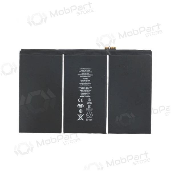 Apple iPad 3 / iPad 4 A1389 / A1460 / A1459 / A1458 battery / accumulator (11560mAh) Apple iPad 3 / iPad 4 A1389 / A1460 / A1459 / A1458 battery / accumulator (11560mAh)