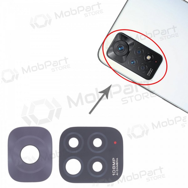 Xiaomi Redmi Note 11 Pro 4G (Global) camera glass / lens 108MP (only lens 2pcs) Xiaomi Redmi Note 11 Pro 4G (Global) camera glass / lens 108MP (only lens 2pcs)