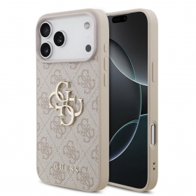 Apple iPhone 17 Pro Max case - Guess PU 4G Metal Logo (pink)