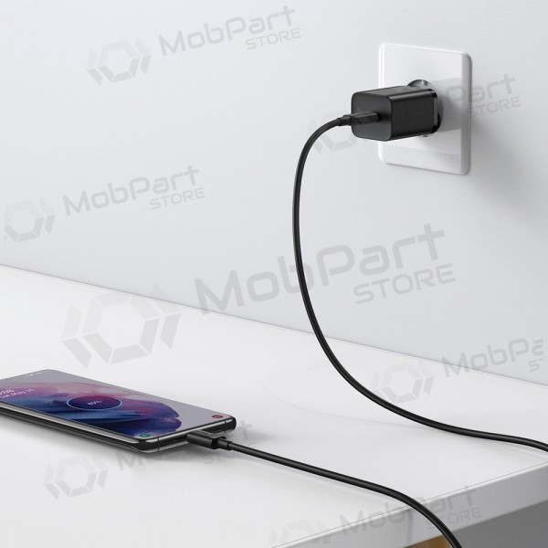 Charger buitinis Baseus Super Si 25W + Type-C 1.0m black TZCCSUP-L01