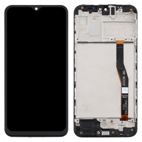 Samsung M205F Galaxy M20 ekranas (black) (with frame) (service pack) (original)