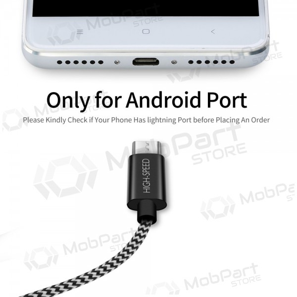 USB cable Dux Ducis K-ONE microUSB FastCharging 1.0m