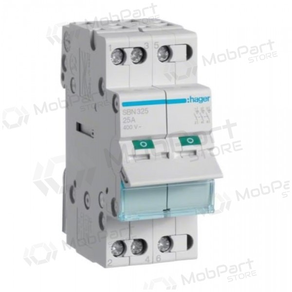 Modular switch Hager SBN325 (2 mod, 25A, 3P)