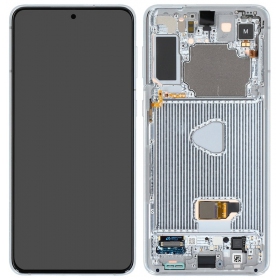 Samsung Galaxy S21+ screen (silver) (with frame) (original)