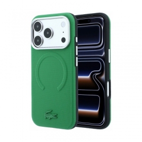Apple iPhone 18 Pro case - Lacoste PVC Petit Pique Semi Wrap Embossed MagSafe -
