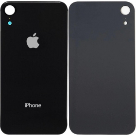 Apple iPhone XR back / rear cover (black) (bigger hole for camera)