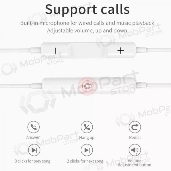 Earphone HOCO L10 Type-C (white)