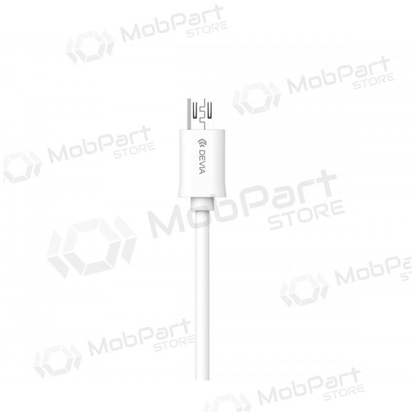 USB cable Devia Smart microUSB 2.0m (white)