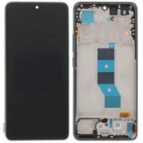 Xiaomi Poco M7 Pro screen (black) (with frame) (original)