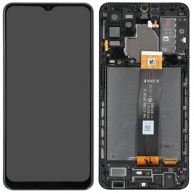 Samsung A326 Galaxy A32 5G screen (black) (with frame) (service pack) (original)
