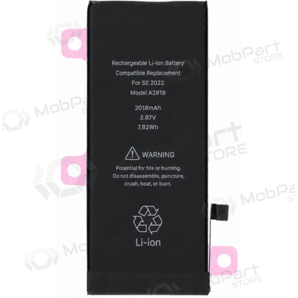 Akumuliatorius ORG for iPhone SE 2022 2018mAh su lipduku