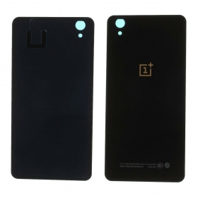 OnePlus X back / rear cover (black Ceramic) (used grade B, original)