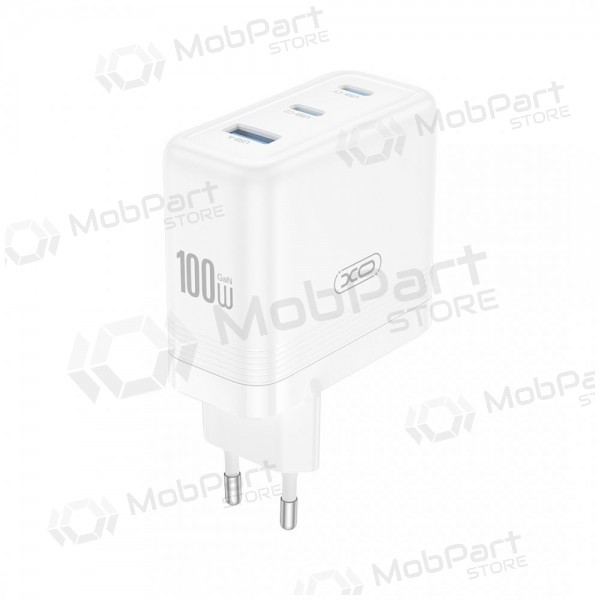 Phone charger XO CE35 100 W 2x USB-C + USB-A white