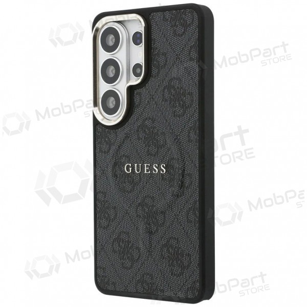 Samsung Galaxy S26 Ultra case - Guess PU Leather 4G Gold Frame Magnetic (black)