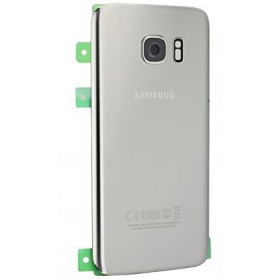 Samsung G930F Galaxy S7 back / rear cover (silver) (used grade B, original)