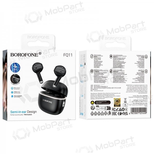 Wireless headphones Borofone FQ11 juodos