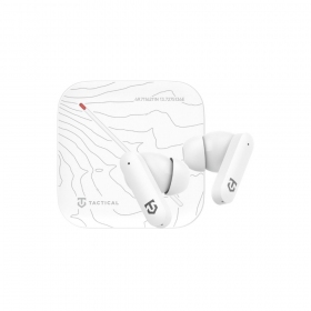 Wireless headphones Tactical StrikePods Bahna Arctic with microphone USB-C white