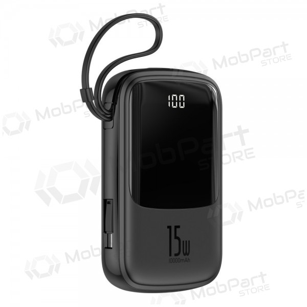 Portable charger / power bank Power Bank Baseus Q Pow With Type-C Cable 10000mAh black PPQD-A01