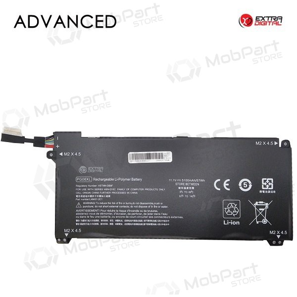 HP PG06XL, 5100mAh laptop battery, Advanced HP PG06XL, 5100mAh laptop battery, Advanced