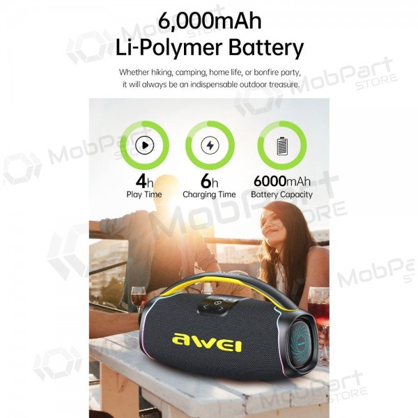 Bluetooth portable speaker Awei KA16 60W black