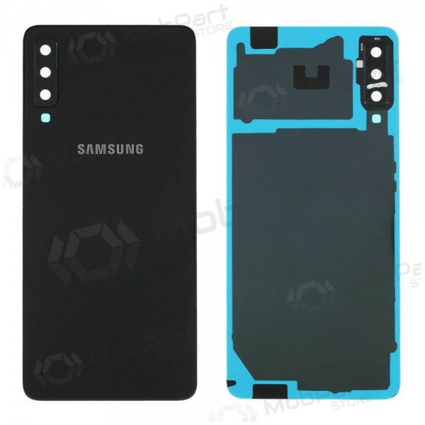 Samsung A750 Galaxy A7 (2018) back / rear cover (black) (used grade A, original)