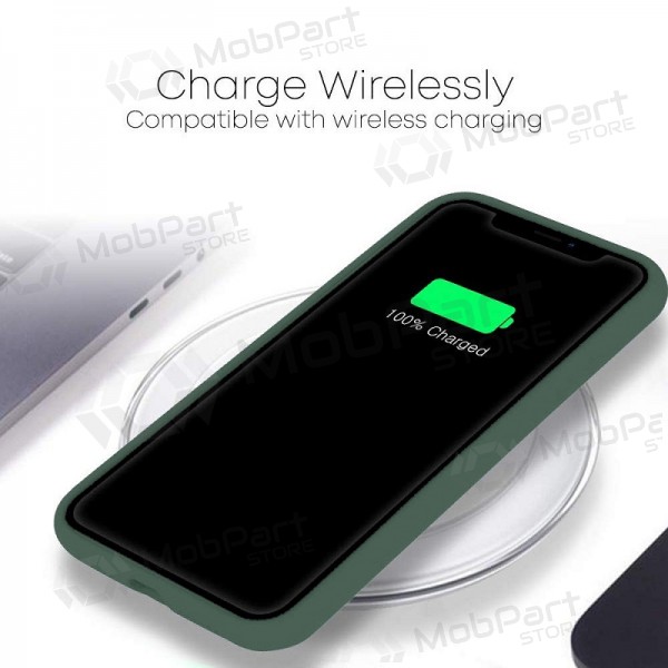 Samsung A225 Galaxy A22 4G case Mercury Goospery "Silicone Case" (tamsiai green) Samsung A225 Galaxy A22 4G case Mercury Goospery "Silicone Case" (tamsiai green)