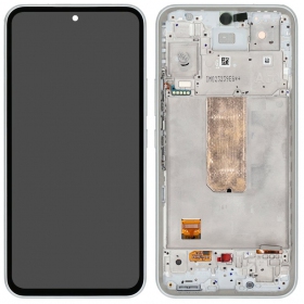 Samsung Galaxy A54 5G screen (white) (with frame) (original)