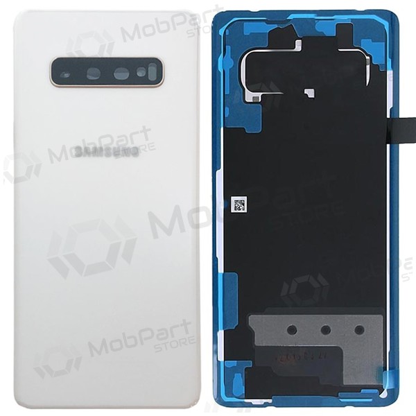 Samsung G975 Galaxy S10 Plus back / rear cover white (Ceramic White) (used grade B, original) Samsung G975 Galaxy S10 Plus back / rear cover white (Ceramic White) (used grade B, original)