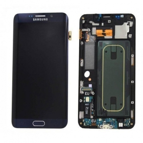 Samsung G925F Galaxy S6 Edge screen (black) (with frame) (used grade B, original)