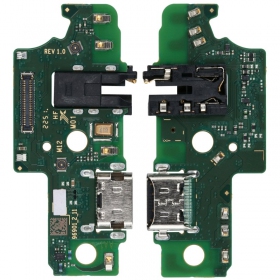 Lanksčioji flex Samsung A146 A14 5G 2023 su įkrovimo kontaktu, mikrofonu, ausinių lizdu original (service pack)