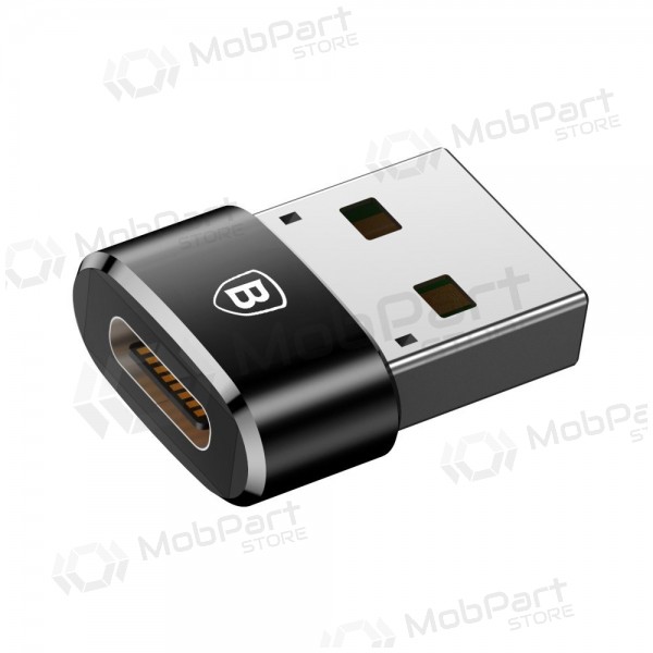 Adapter Baseus Type-C to USB-A black CAAOTG-01