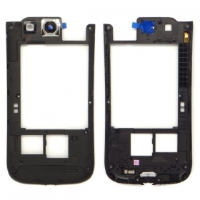 Samsung i9300 Galaxy S3 middle cover (black) (original)