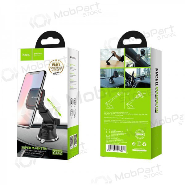 Car phone holder Hoco CA42 Cool Journey, tvirtinamas ant prietaisų skydelio, magnetinis