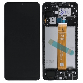Samsung Galaxy A12s screen (black) (with frame) (Premium)