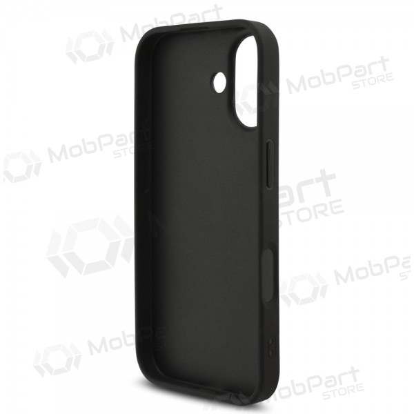 Apple iPhone 17 case - Guess PU 4G Metal Logo Strap (black)