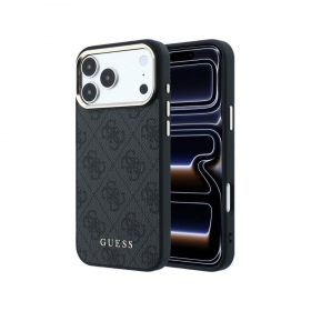 Apple iPhone 18 Pro Max case - Guess PU Leather 4G Gold Frame MagSafe