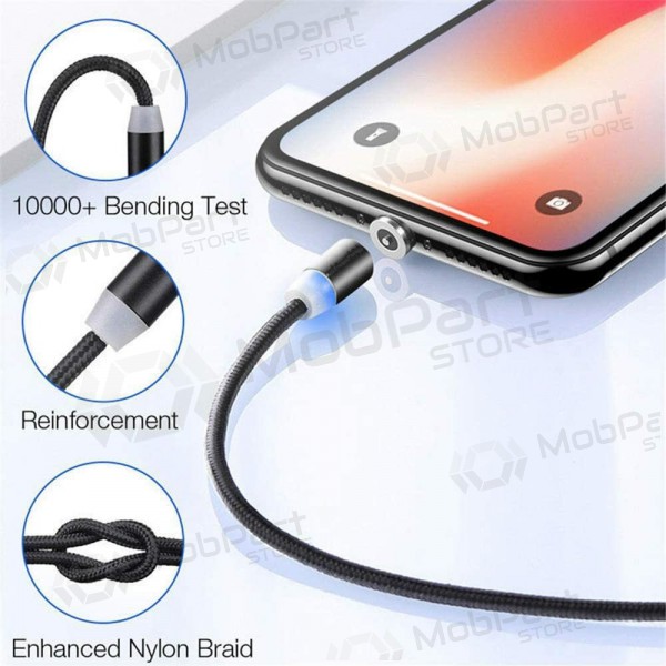 USB cable Magnetic Lightning 1.0m (black)