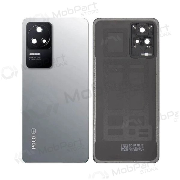Xiaomi Poco F4 back / rear cover (silver) (original) (service pack)