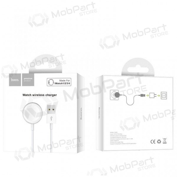 Wireless charger HOCO CW16 iWatch (white)