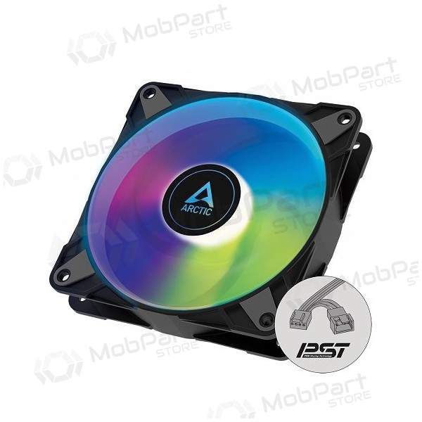 ARCTIC P12 PWM PST A-RGB, housing fan, 4-pin, 120mm, black ARCTIC P12 PWM PST A-RGB, housing fan, 4-pin, 120mm, black