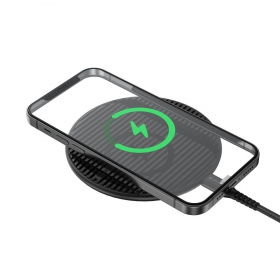 Wireless charger Devia Aurora Ultra-Slim 15W (black)
