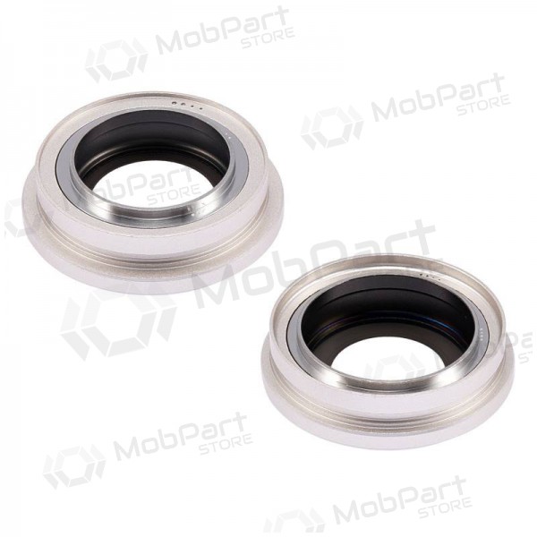 iPhone 14 / 14 Plus camera glass / lens (2pcs) (white) (with frame) iPhone 14 / 14 Plus camera glass / lens (2pcs) (white) (with frame)