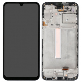 Samsung Galaxy A25 5G screen (black) (with frame) (original)