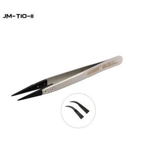 Metal antistatic tweezer Jakemy JM-T10-11 ESD (replaceable head)
