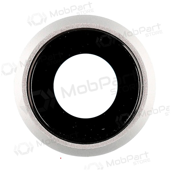 Apple iPhone 8 / SE 2020 camera glass / lens (silver) (with frame)