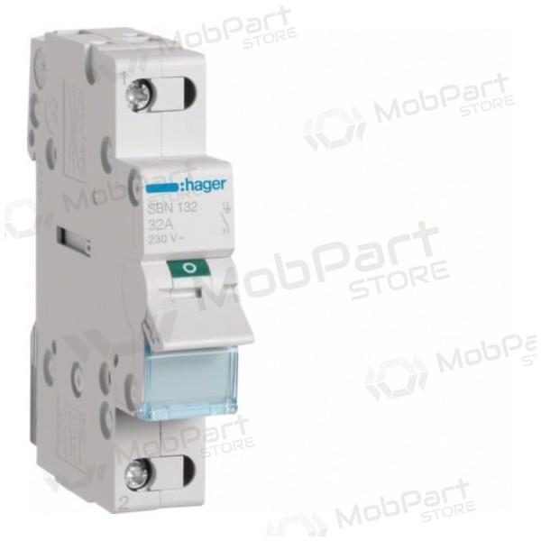 Isolator switch Hager SBN132 (1P, 32A, 230V, 1 module)
